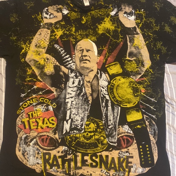 Backstock Co Stone Cold Steve Austin WWF AOP Short Sleeve T Shirt - Picture 5 of 7